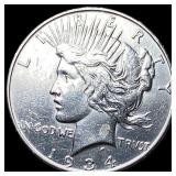 1934 Silver Peace Dollar CLOSELY UNCIRCULATED