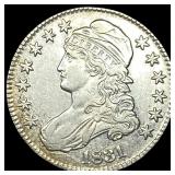 1831 Capped Bust Half Dollar CLOSELY  UNCIRCULATE