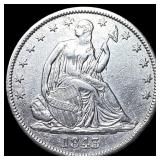 1843 Silver Half Dollar (Seated Liberty) CLOSELY U