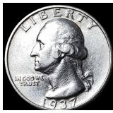 1937-S Silver Washington Quarter CLOSELY UNCIRCULA