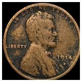 1914-D Bronze Lincoln Wheat Cent LIGHTLY CIRCULATE