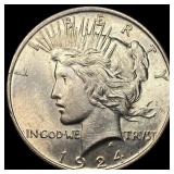 1924 Silver Peace Dollar UNCIRCULATED