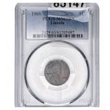 1909 Wheat Cent PCGS MS63 BN