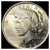 1922 Silver Peace Dollar CHOICE BU