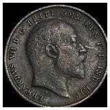 1908 Great Britain Silver 3 Pence - Edward VII