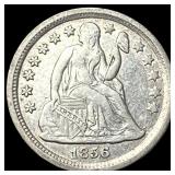 1856 Seated Liberty Dime NEARLY UNCIRCULATED