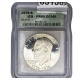 1976-S Eisenhower Dollar ICG PR69 DCAM