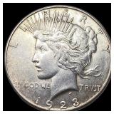 1923-S Silver Peace Dollar CLOSELY UNCIRCULATED