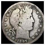 1897 Silver Half Dollar (Barber) NICELY CIRCULATED