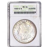 1900-O Morgan Silver Dollar ANACS MS64