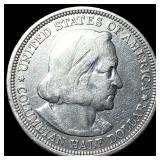 1893 Silver Columbian Half Dollar NEARLY UNCIRCULA