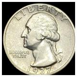 1937-D Silver Washington Quarter CLOSELY  UNCIRCU