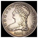 1837 Capped Bust Half Dollar CLOSELY  UNCIRCULATE