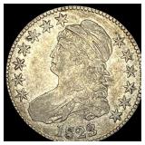 1823 Capped Bust Half Dollar ABOUT  UNCIRCULATED