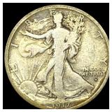 1917-S Silver Walking Liberty Half Dollar  NICELY