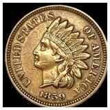 1859 Indian Head Cent NEARLY UNCIRCULATED