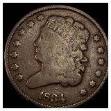 1834 Classic Head Half Cent NICELY CIRCULATED