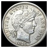 1916 Silver Barber Dime CLOSELY UNCIRCULATED