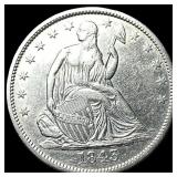 1843-O Silver Half Dollar NEARLY UNCIRCULATED