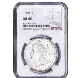 1899 Morgan Silver Dollar NGC MS63