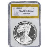 1998-P Silver Eagle PGA PR70 DCAM