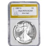1987-S Silver Eagle PGA PR70 DCAM