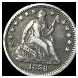 1858-O Silver Half Dime LIGHTLY CIRCULATED