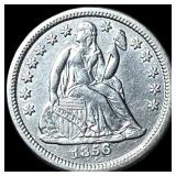 1856-O Silver Seated Liberty Dime CLOSELY UNCIRCUL