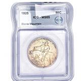 1925 Stone Mountain Half Dollar ICG MS65
