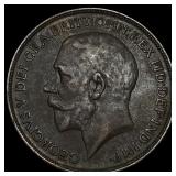 1912 Great Britain One Penny - George V NEARLY UNC