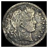 1909-D Silver Barber Quarter HIGH GRADE