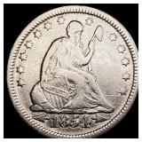 1854 Arrows Seated Liberty Quarter ABOUT UNCIRCULA