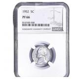 1952 Jefferson Nickel NGC PF66