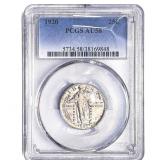 1920 Standing Liberty Quarter PCGS AU58