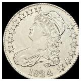 1824 Capped Bust Half Dollar CHOICE AU
