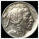 1913-D Buffalo Nickel Type 1 CHOICE AU