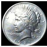 1921 Silver Peace Dollar CLOSELY UNCIRCULATED