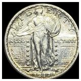 1917 Type 2 Standing Liberty Quarter CLOSELY  UNC