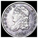 1830 Capped Bust Half Dime NEARLY  UNCIRCULATED