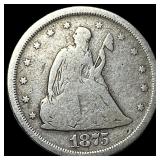 1875-S Silver Twenty Cents NICELY CIRCULATED