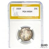 1929 Standing Liberty Quarter PGA MS64