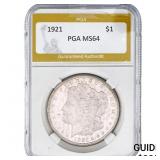 1921 Morgan Silver Dollar PGA MS64