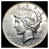 1928-S Peace Silver Dollar CLOSELY  UNCIRCULATED