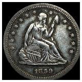 1859 Seated Liberty Quarter CLOSELY  UNCIRCULATED