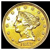 1852-O Gold $2.50 Liberty Head Quarter Eagle CLOSE