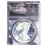 2021-W Silver Eagle ANACS PR70 DCAM Type I