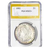 1902 Morgan Silver Dollar PGA MS63+