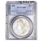 1896 Morgan Silver Dollar PCGS MS66