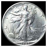 1943-S Silver Walking Liberty Half Dollar UNCIRCUL