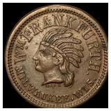1863 Civil War Token Wm. Frankfurth Milwaukee CLOS